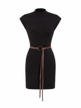 high halter neck mini dress Edikted Women's Milah Striped Halter Neck Mini Dress